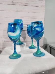 blue glasses