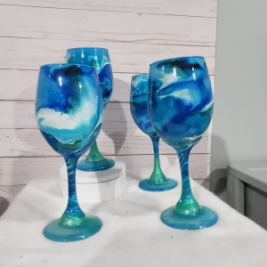 blue glasses